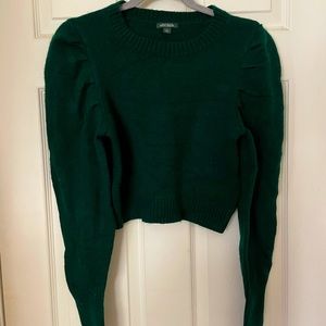 Wild Fable puff sleeve cropped sweater